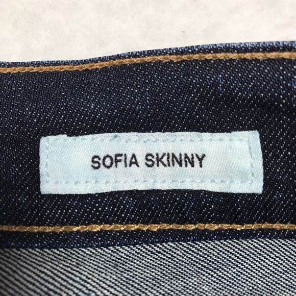 LUCKY Selvedge Jean Women 12/31 (32x32) Sofia Skinny Dark Wash Cone Denim USA - Picture 12 of 16